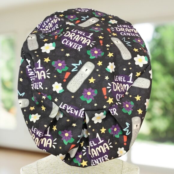 PREMIUM Level 1 Drama ~Euro Scrub Cap~ Unisex Nurse Cap, MD, CNA, NP, Tech, Vet - Picture 2 of 4